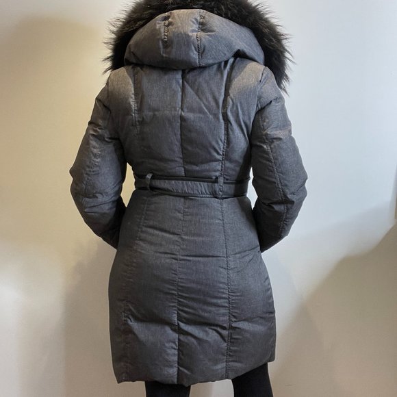 Grey Ookpik Winter Jacket w/ Racoon Fur Trim -M- - Picture 4 of 16